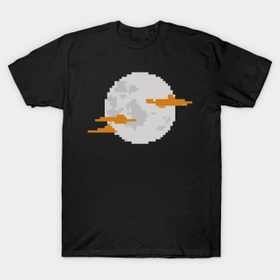 Spooky Moon Pixel Art T-Shirt